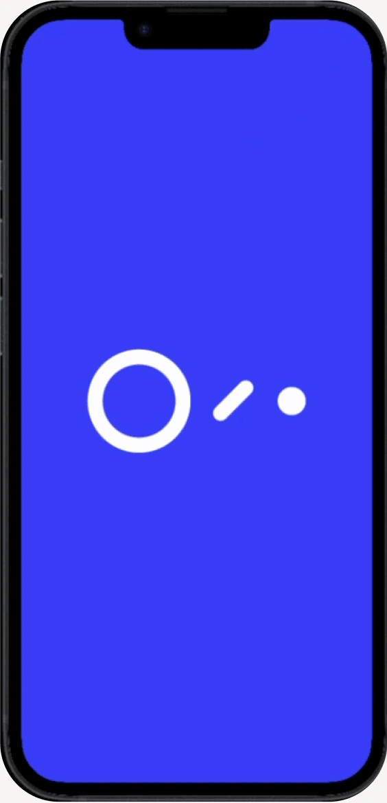 ShopeyeQ splash screen on an iPhone